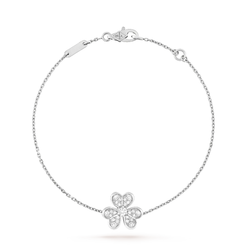 [Love Lucky]FRIVOLE SILVER FLOWER DIAMOND BRACELET