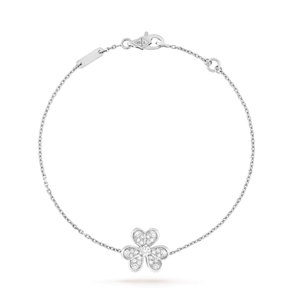 [Love Lucky]FRIVOLE SILVER FLOWER DIAMOND BRACELET