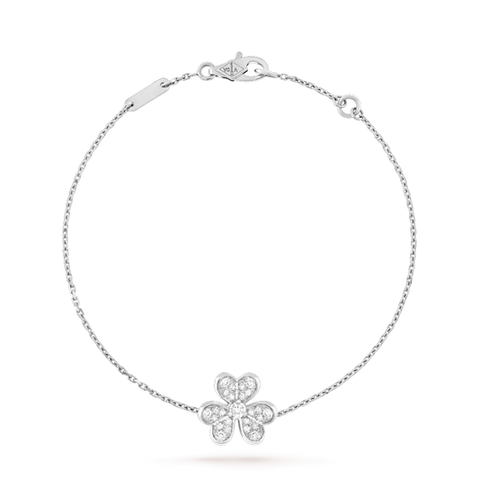 [Love Lucky]FRIVOLE SILVER FLOWER DIAMOND BRACELET