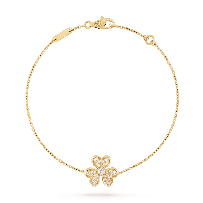 [Love Lucky]FRIVOLE GOLD FLOWER DIAMOND BRACELET