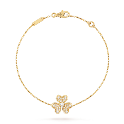 [Love Lucky]FRIVOLE GOLD FLOWER DIAMOND BRACELET