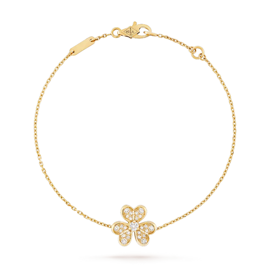 [Love Lucky]FRIVOLE GOLD FLOWER DIAMOND BRACELET