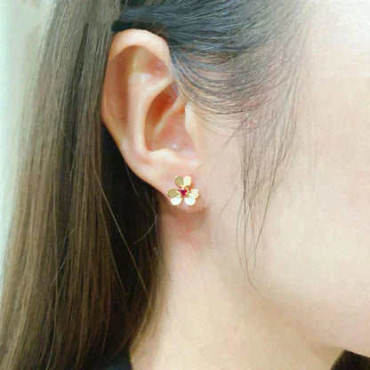 [Love Lucky]FRIVOLE  FLOWER PINK EARRINGS