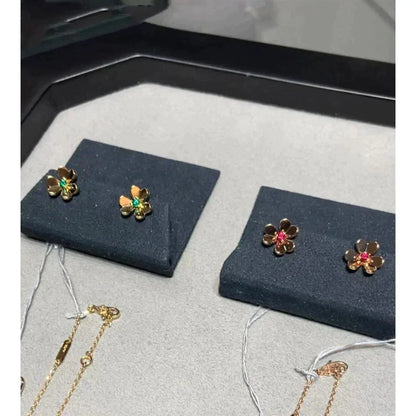 [Love Lucky]FRIVOLE  FLOWER PINK EARRINGS