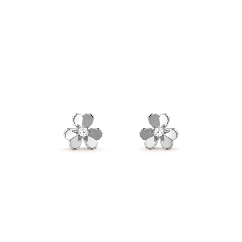 [Love Lucky]FRIVOLE MINI SILVER FLOWER EARRINGS