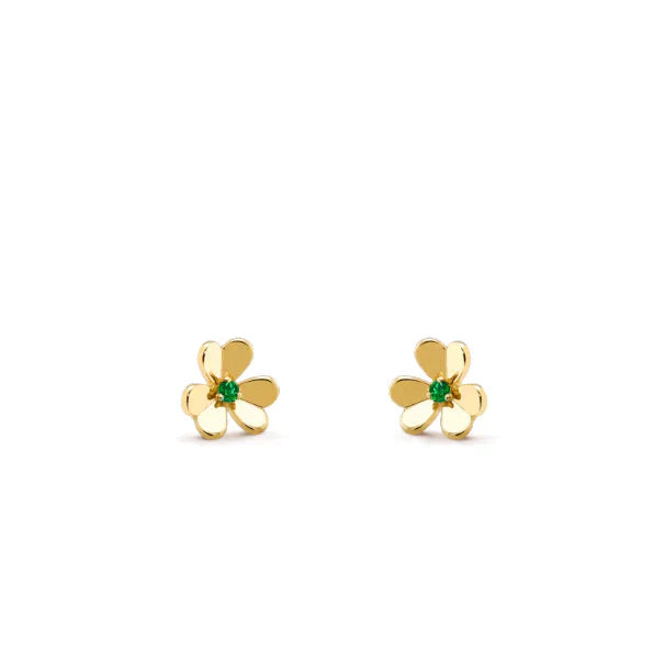 [Love Lucky]FRIVOLE  FLOWER MALACHITE EARRINGS