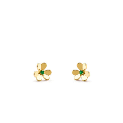 [Love Lucky]FRIVOLE  FLOWER MALACHITE EARRINGS