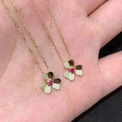 [Love Lucky]FRIVOLE GOLD FLOWER NECKLACE