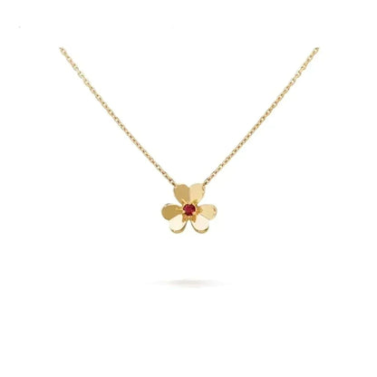 [Love Lucky]FRIVOLE GOLD FLOWER NECKLACE