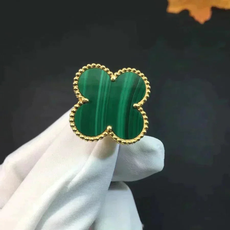 [Love Lucky]CLOVER MALACHITE RING