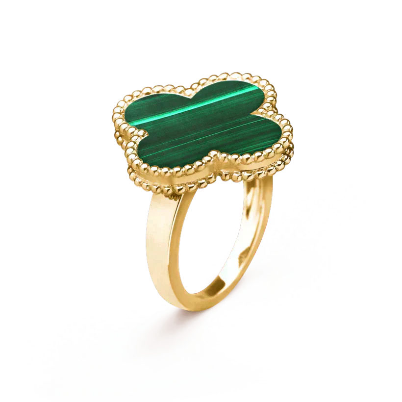 [Love Lucky]CLOVER MALACHITE RING