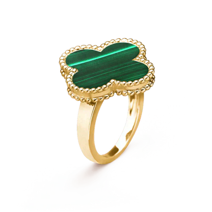 [Love Lucky]CLOVER MALACHITE RING