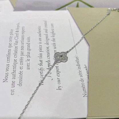 [Love Lucky]CLOVER  SINGLE FLOWER BRACELET SILVER