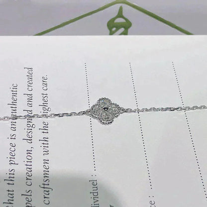 [Love Lucky]CLOVER  SINGLE FLOWER BRACELET SILVER