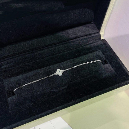 [Love Lucky]CLOVER  SINGLE FLOWER BRACELET SILVER