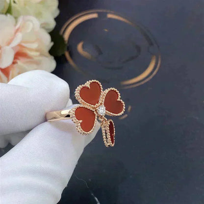 [Love Lucky]SWEET CLOVER CARNELIAN RING