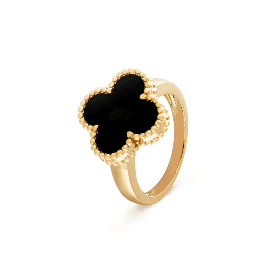 [Love Lucky]CLOVER ONYX RING