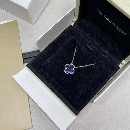[Love Lucky]CLOVER 15MM PIETERSITE NECKLACE SILVER