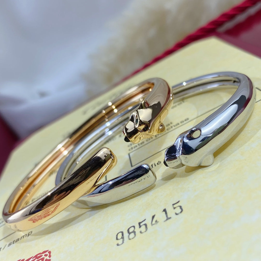 [Love Lucky]PANTHERE SILVER OPEN BRACELET