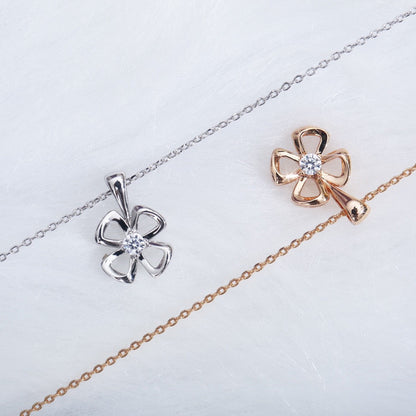 [Love Lucky]FIOREVER NECKLACE DIAMOND CENTER