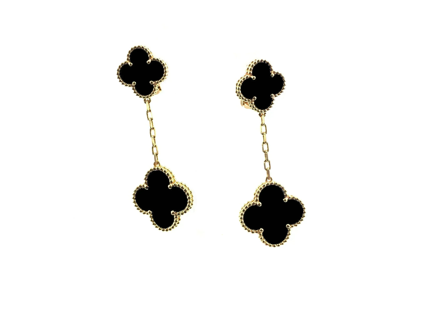 [Love Lucky]CLOVER 2 MOTIFS  EARRINGS (MULTIPLE CHOICESC