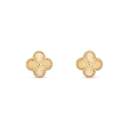 [Love Lucky]CLOVER MEDIUM 1 MOTIFS LASER EARRINGS