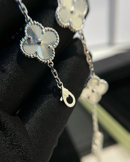 [Love Lucky]CLOVER SILVER 5 MOTIFS BRACELET